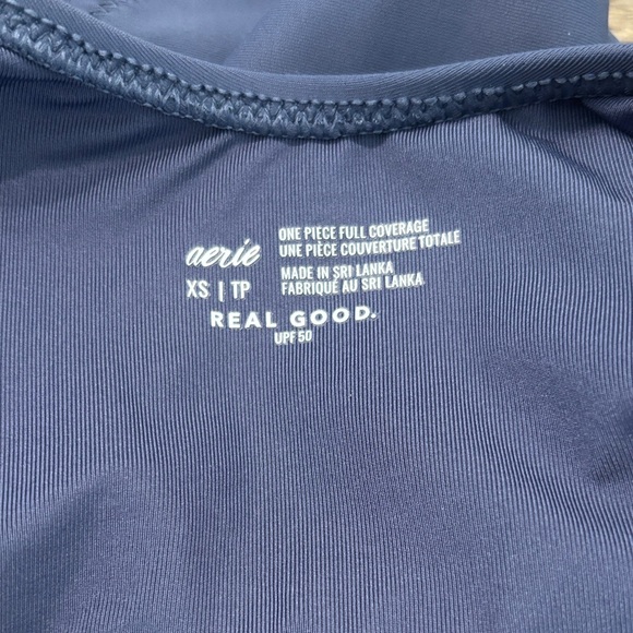 Aerie Underwire One Piece Swimsuit Navy Women's Size XS NWOT - Picture 7 of 7